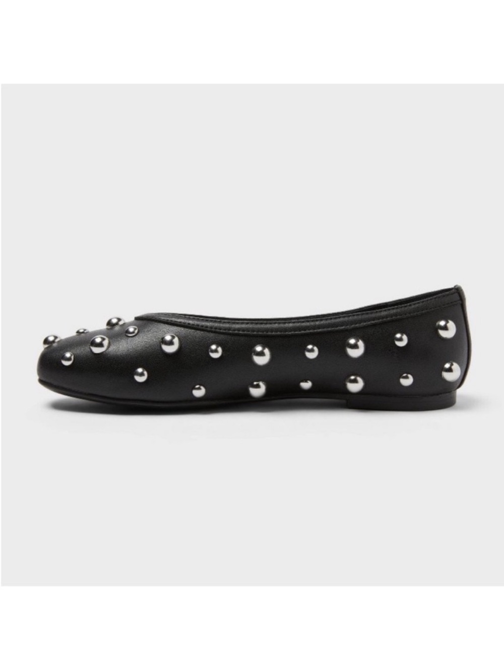 a new day Black Studded Ballet Flats- 9.5 - NWT - Picture 3 of 5